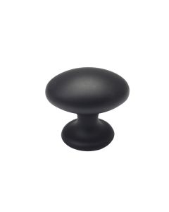 Schubladenknauf 401- 40 Oval – Schwarz 