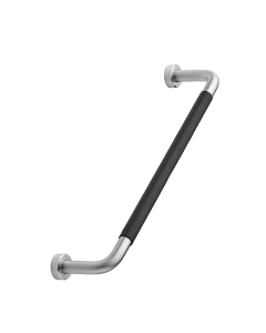 Lounge Möbelgriffe - Edelstahlausführung / Schwarz Leder - 160 mm - Furnipart