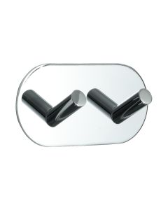Base 100 2-Haken - Matt Edelstahl - Beslag Design
