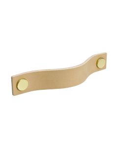 Schrankgriff Loop - Natur Leder/ Messing - Beslag Design