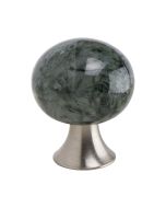Bead Straight Knopfgriffe - Grün Marmor - Furnipart