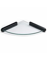 Cannes Duschablage - Glas / Matt Schwarz