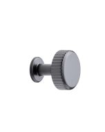 Villa Round Knopfgriffe - Gun-Metal